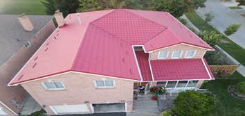 Metal Roof Installation – Detail View of Panels and Edges