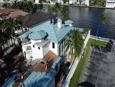 Aerial Shot #3 Home on Intercoastal - Hollywood Beach