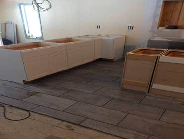 Kitchen Flooring/Cabinets