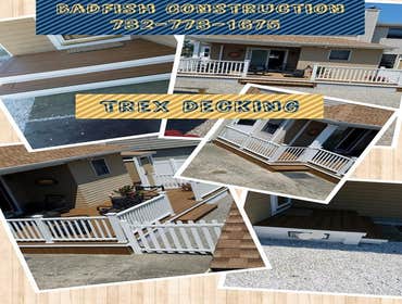 Trex Decking Existing wood deck removed. New Trex deck built.