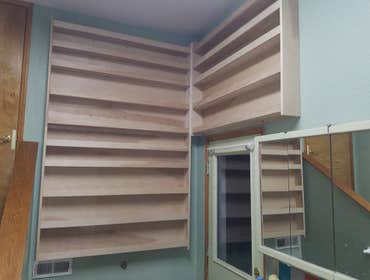 Built custom cabinets for laundry room