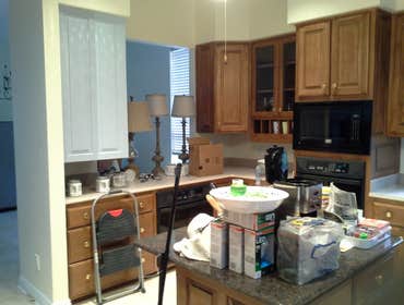 Kitchen Cabinets During