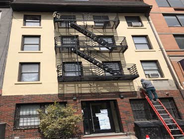 Paint Fire Escape and Building