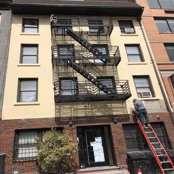 Paint Fire Escape and Building