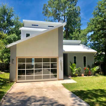 Front Elevation after glass garage door install