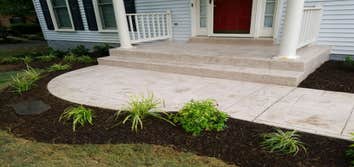 Stamped Concrete Walkway