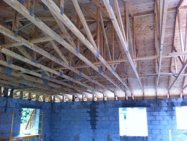 Truss installation & sheating