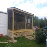 free standing screened deck 16x8 free standing screened deck. Could not be attached to home because the house is above frost and the deck was built to 