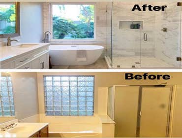 Before and After Bathroom