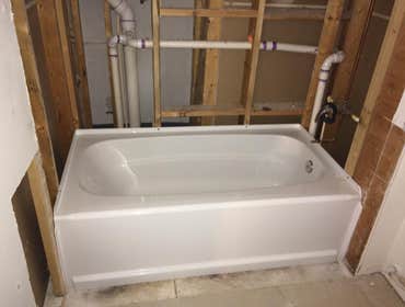 main bathroom during remodel
