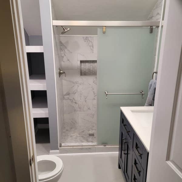 Closet to bathroom conversion!!!