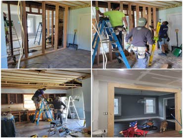 Wall removal-Open concept