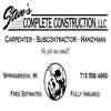 Steve's Complete Construction LLC logo