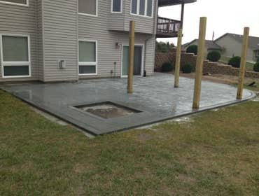Stamped patio