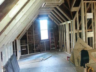 attic addition before