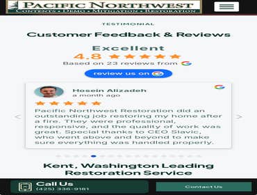 Slavik Petrus Pacific Northwest Restoration1 Fire restoration. Mold mitigation Water mitigation. Demolition. Content restoration.