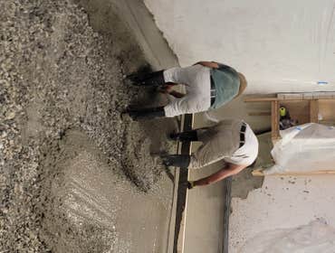 New Concrete Basement Floor