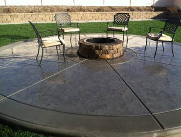 Custom Fire Pit Step Up