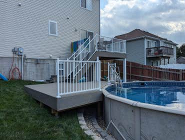 Pool Deck Here's a pool deck that was completed last month!
