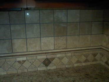 New back splash Back splash added atop of a new granite counter top