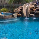 Pool waterfall / spa / slide