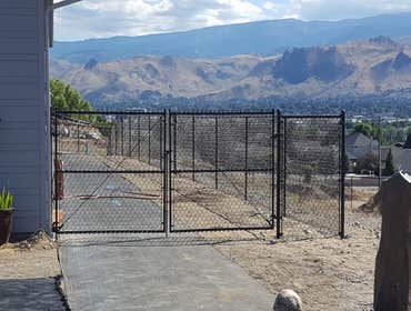 Black Chain Link Fencing