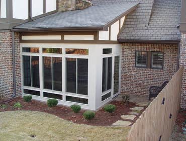 Sunroom under existing