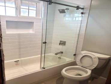 Bathroom Remodel ??? ?????? ??????? ?? ? ????????? ?? ??????????????. With upgraded plumbing and electrical, a brand-new tub, sleek shower glass, a new