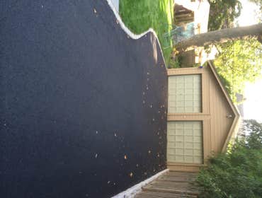 Blacktop driveway