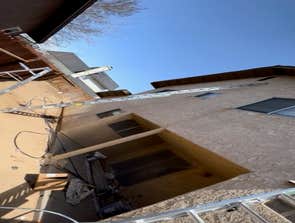 complete house exterior trim and stucco painted the entire house