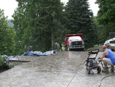 Patterson Custom Concrete Specialist Llc Project stamped concrete