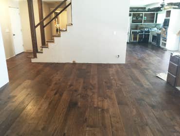 Oak Hardwood Flooring Amalfi Oak Hardwood flooring recently installed in this home located in Fleming Island, Florida. Services completed by Woodruff D