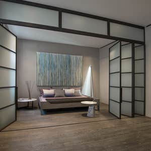 Tribeca Loft Full Renovation of apartment including new Kitchen, 2 full bathrooms and a powder room, custom steel/glass partition and fireplace work