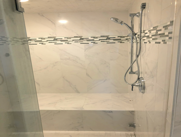 Bathroom Remodeling by Beach Remodeling HHI Bathroom remodel in Sea Pines with custom showers, tile, vanities, fixtures, lighting by Beach Remodeling H