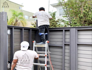 Custom Wood Fence Building