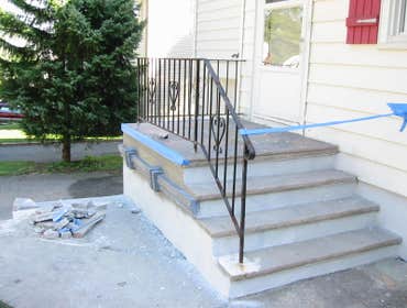 W.orange exterior remodeling This is a beautiful, front end. whit rebuil steep, new tiles, bottom wall stucco, paver around front steep and more...