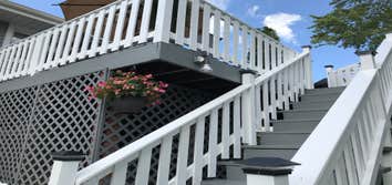 Stairs by Best Fit Homes Inc Adding stairs to an existing wood deck