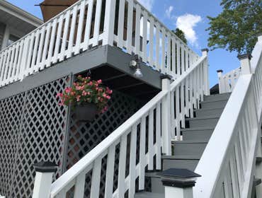 Stairs by Best Fit Homes Inc Adding stairs to an existing wood deck