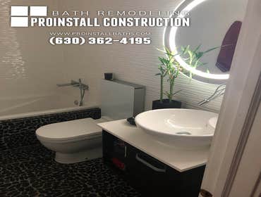 Photos by Proinstall Construction #1 Proinstall Construction located in Chicago, Elmhurst and Glen Ellyn, Illinois is full bathroom and kitchen renovat