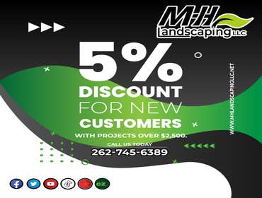 We offer you a comprehensive service. For new customer will get 5% discount with projects over $2,500.