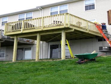 Brand new deck construction in Phoenixville