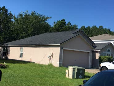 Completed 3 tab roof system This roof was completed in 2 days. Home owner was relocating to Texas for work. He asked us for the most cost effective ro