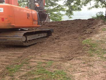 Demo,, tree removal ,,earth work Daleville park and ride ... a Tobyhanna Army Depot project