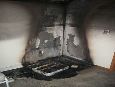 Fire Damage Before & After Photos from Aquire Restoration, Inc. Large house fire repairs to small house fire repairs to large commercial fire cleaning 