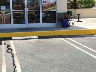 Parking lot striping