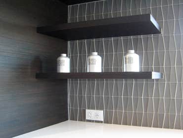 Quinn project in Cardiff, CA We did a contemporary project in Cardiff, CA which consisted of two custom contemporary bathrooms with showers and floors