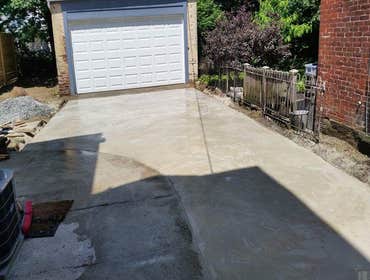 DRIVEWAY BEFORE, DURING AND AFTER