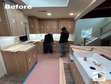 Before and after Kitchen remodel at Lafayette