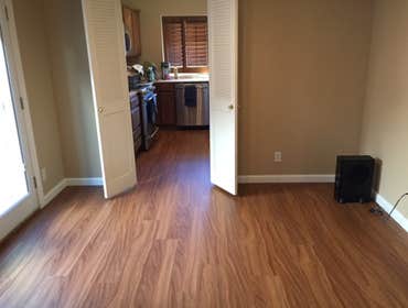 "After" flooring