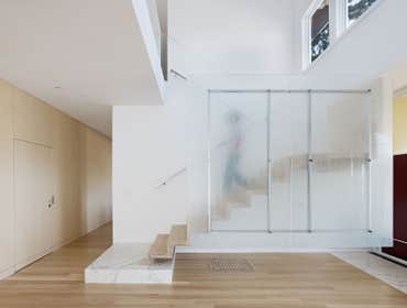 El Camino Residence, San Francisco, CA Our comprehensive interior remodel of this home created a modern interior within a traditional shell. The cantil